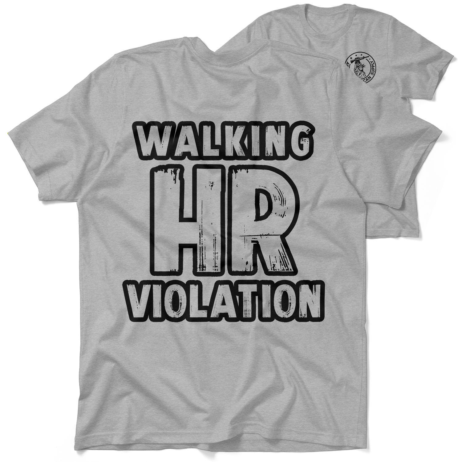 HR Violation - Heather Gray T-Shirt