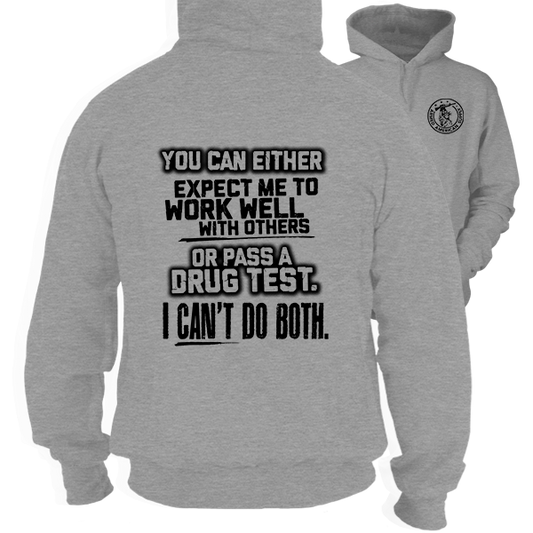 Can't Do Both - Heather Gray Hoodie