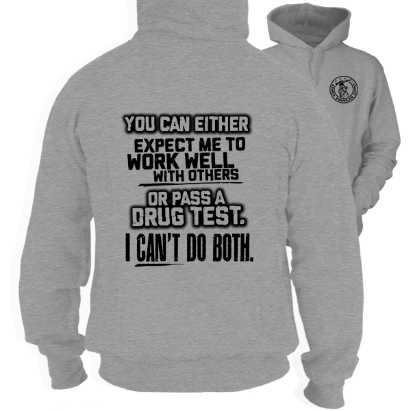 Can't Do Both - Heather Gray Hoodie