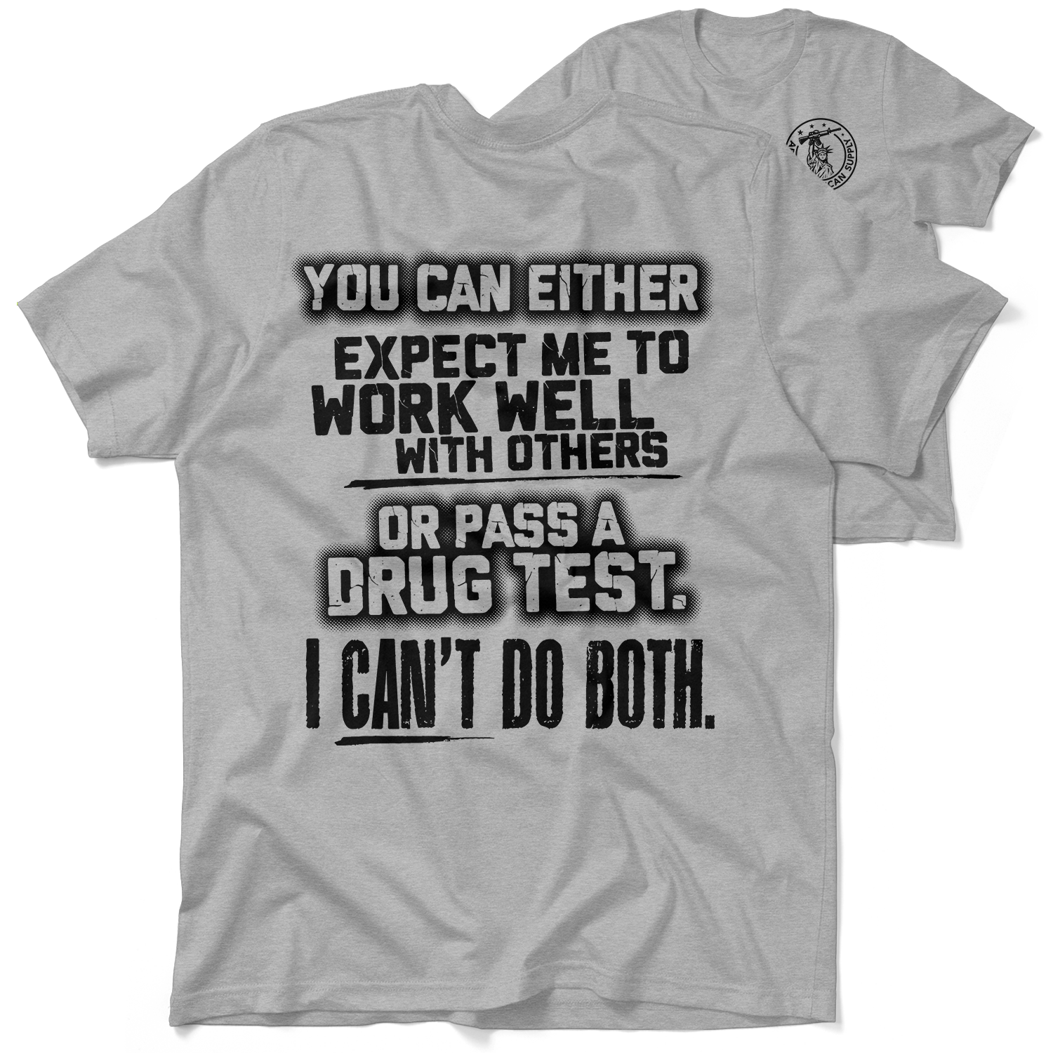 I Can't Do Both - Heather Gray T-Shirt