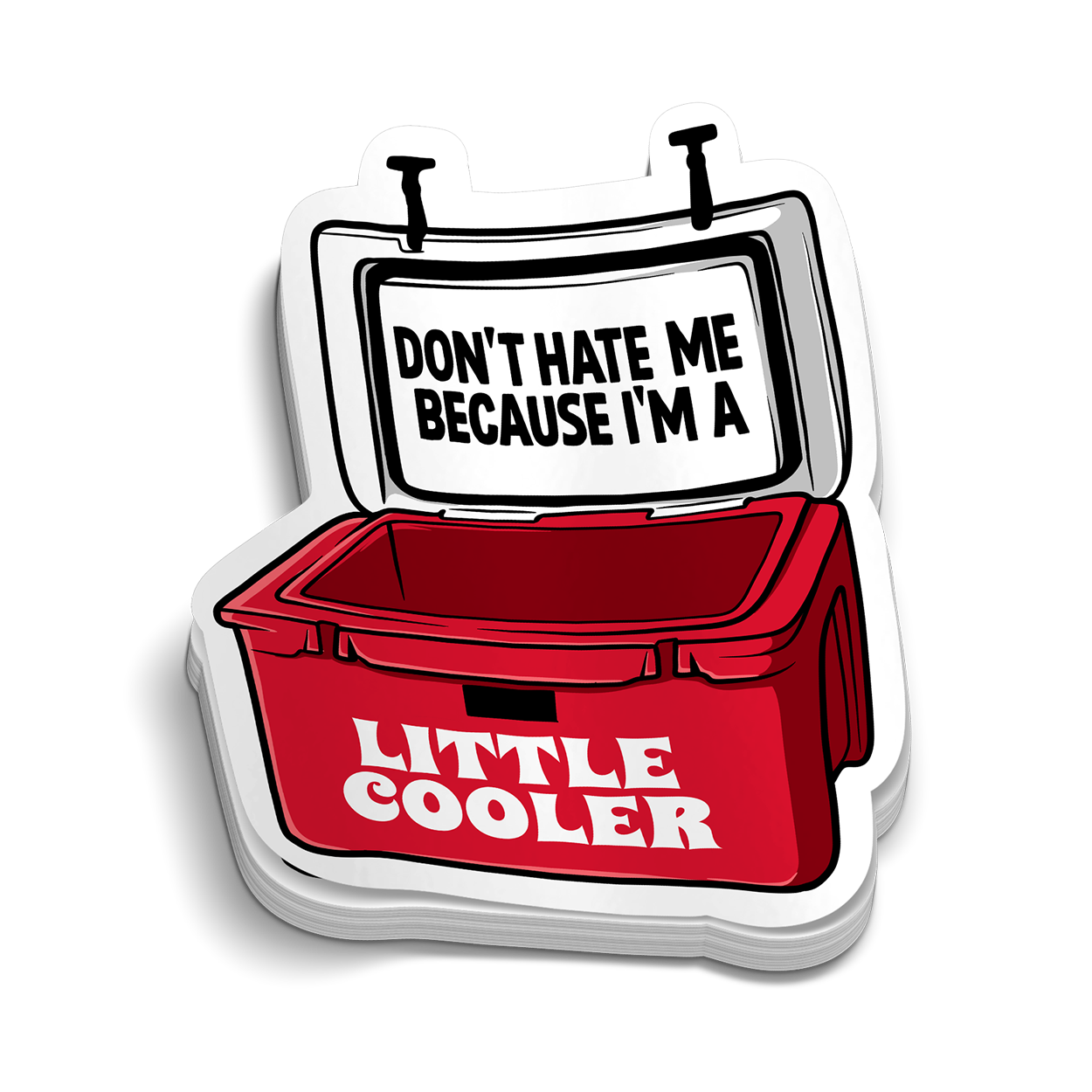 Little Cooler Hard Hat Decal