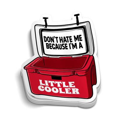 Little Cooler Hard Hat Decal