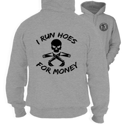 Run Hoes - Heather Gray Hoodie