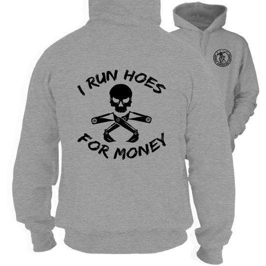 Run Hoes - Heather Gray Hoodie