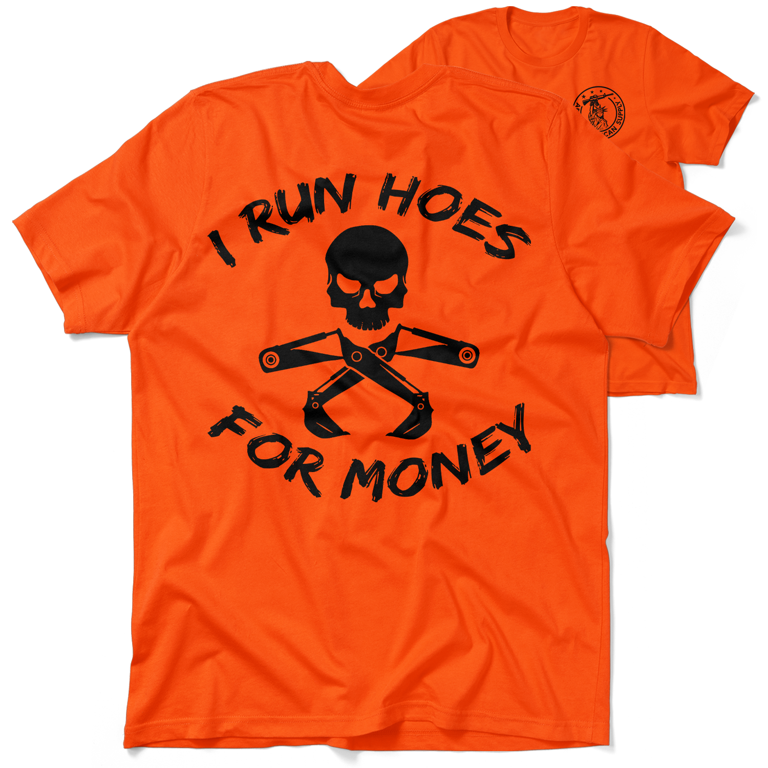 I Run Hoes - Safety Orange T-Shirt