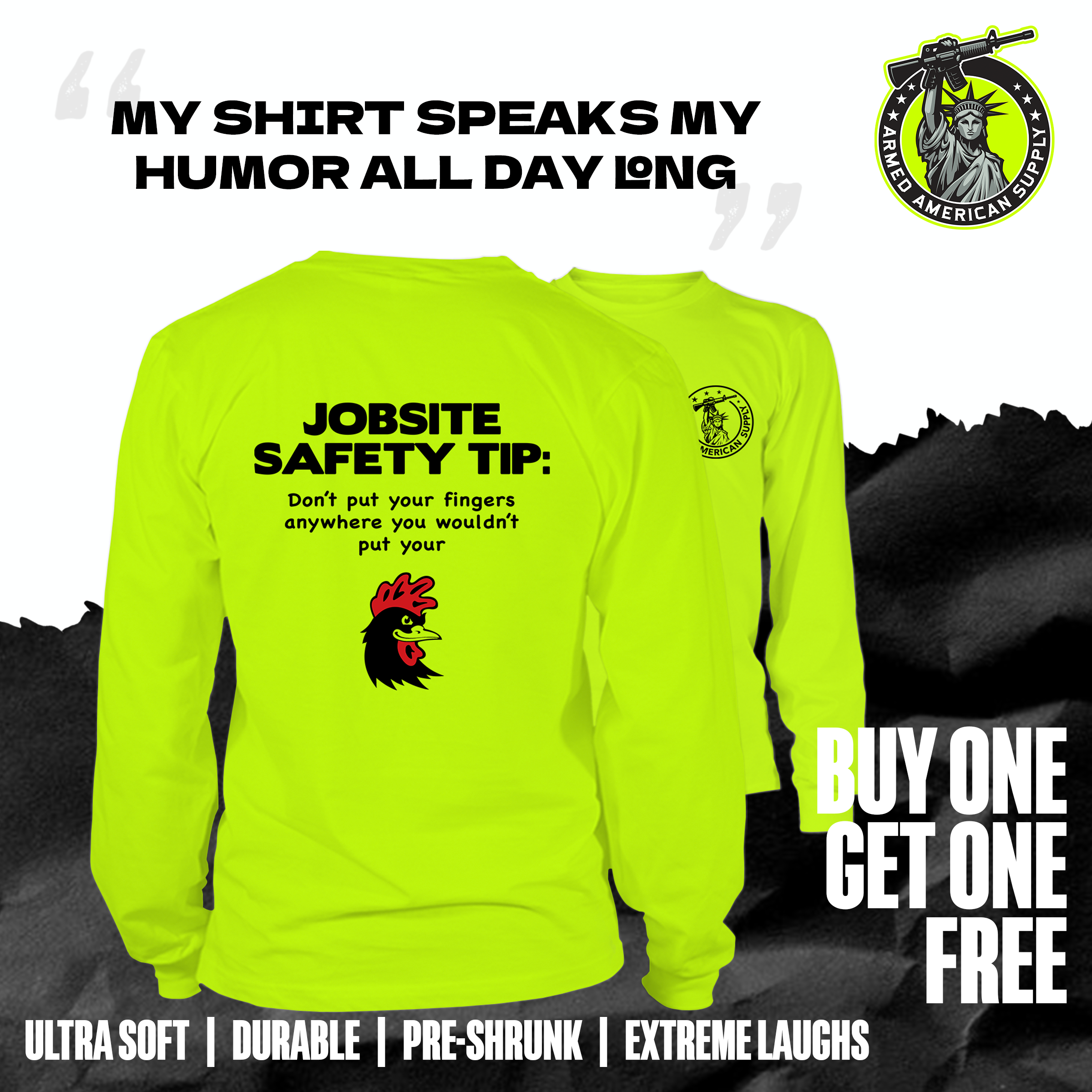 Jobsite - Long Sleeve Hi-Vis T-Shirt