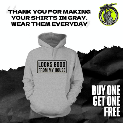 Looks Good - Heather Gray Hoodie