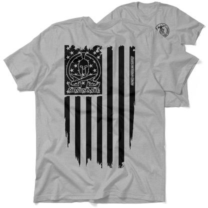 Molon Labe Ghost Flag - Heather Gray T-Shirt