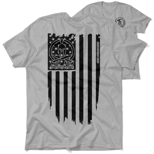 Molon Labe Ghost Flag - Heather Gray T-Shirt