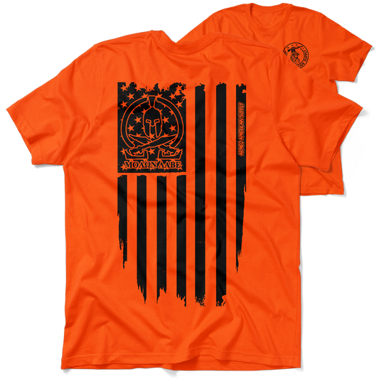 Molon Labe Ghost Flag - Safety Orange T-Shirt