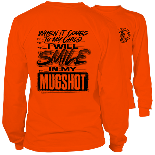 Mugshot - Long Sleeve Hi-Vis Safety Orange Shirt