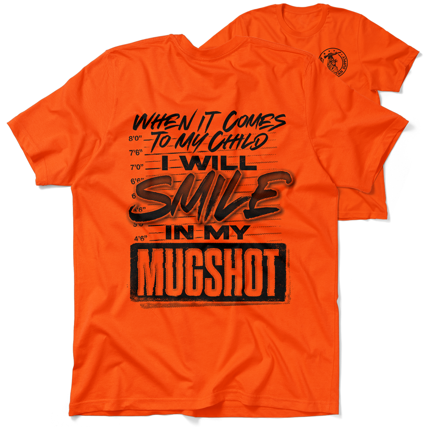 Mugshot - Safety Orange T-Shirt