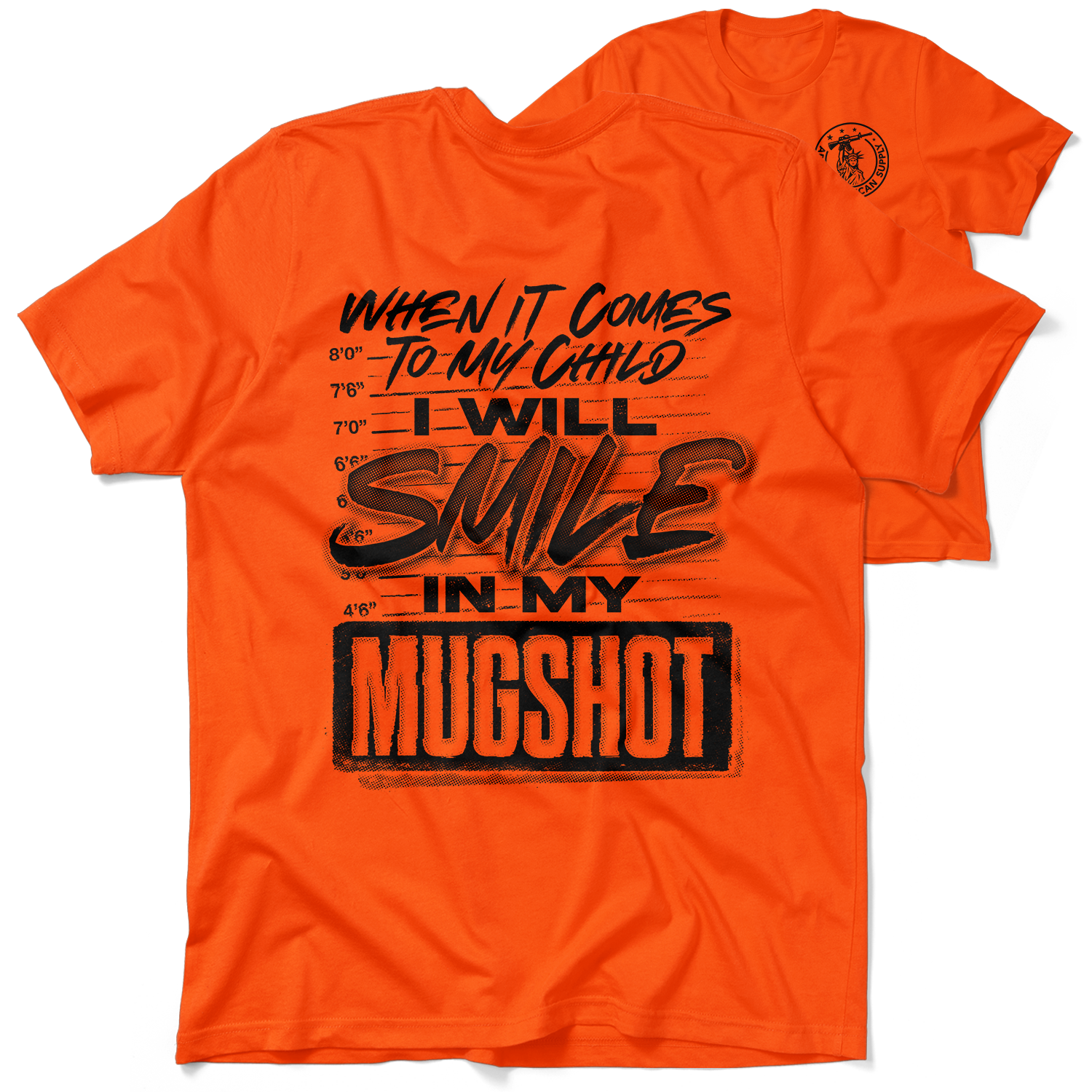 Mugshot - Safety Orange T-Shirt