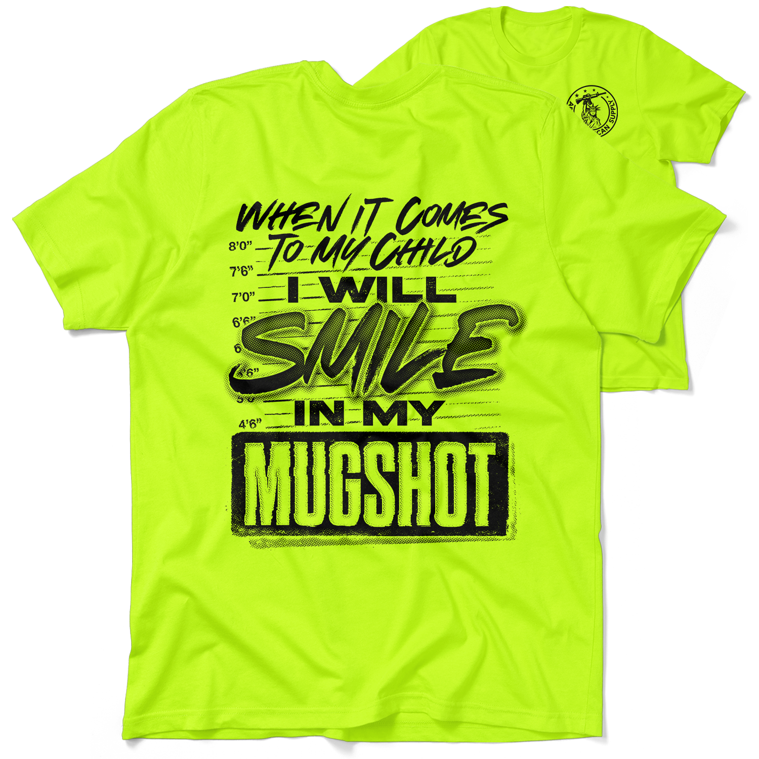 Mugshot - Safety Yellow Hi-Vis T-Shirt