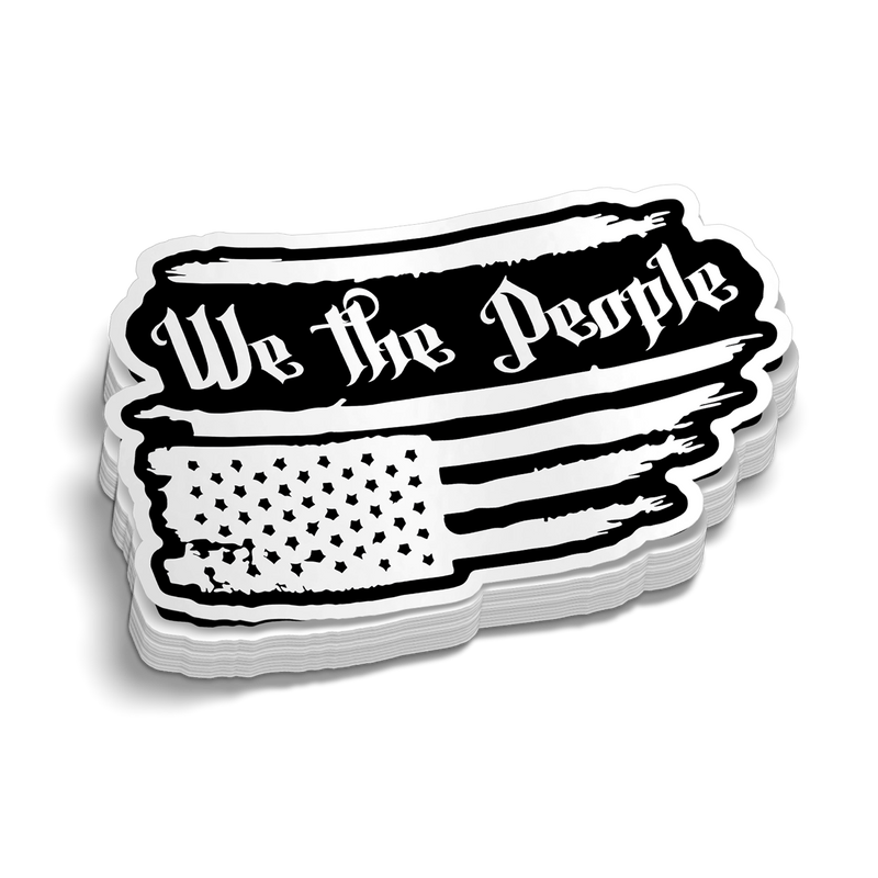 We The People Hard Hat Decal