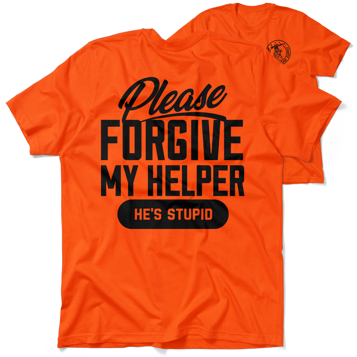 My Helper - Safety Orange T-Shirt