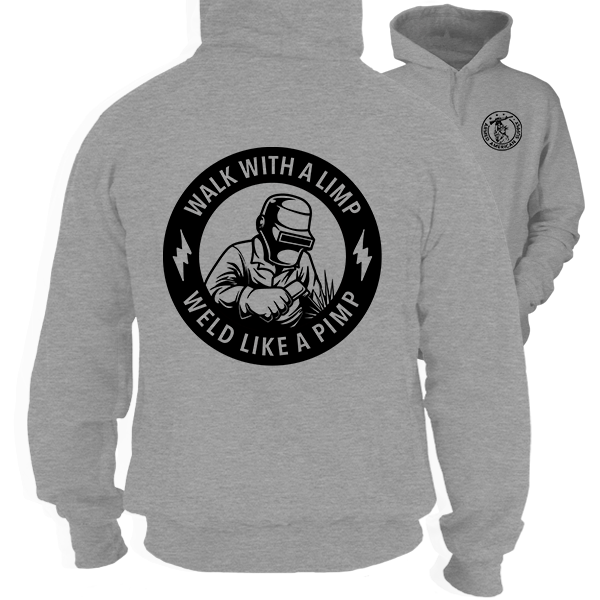 Weld Like a Pimp - Heather Gray Hoodie