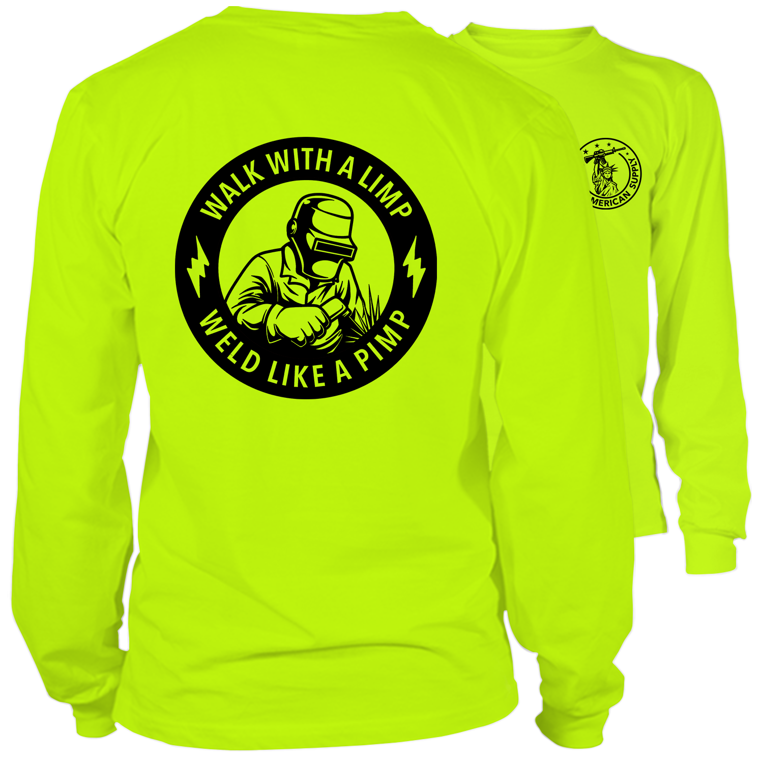 Pimp - Long Sleeve Hi-Vis T-Shirt