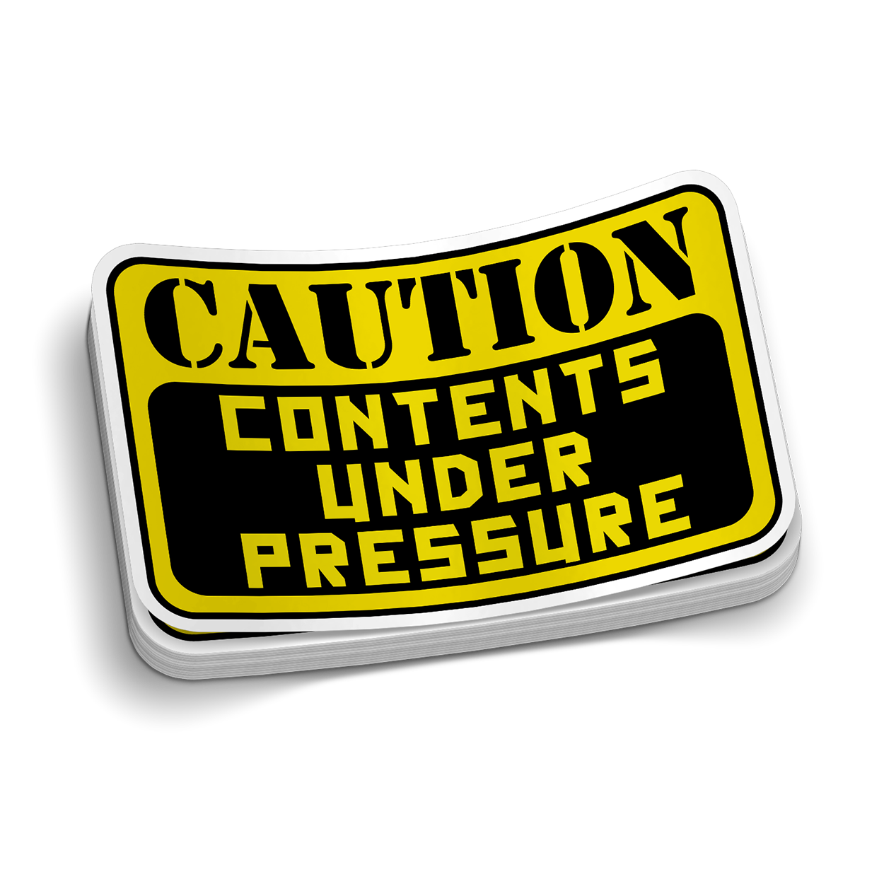 Contents Under Pressure Hard Hat Decal