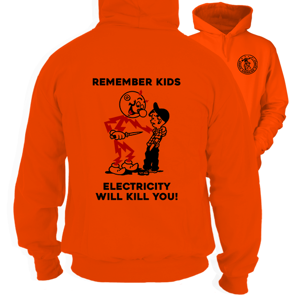 Remember Kids - Safety Orange Hi Vis Hoodie