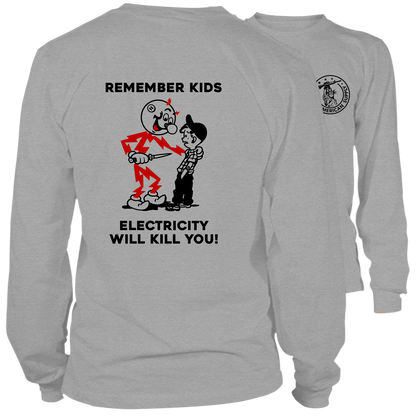 Remember Kids - Long Sleeve Heather Gray Shirt