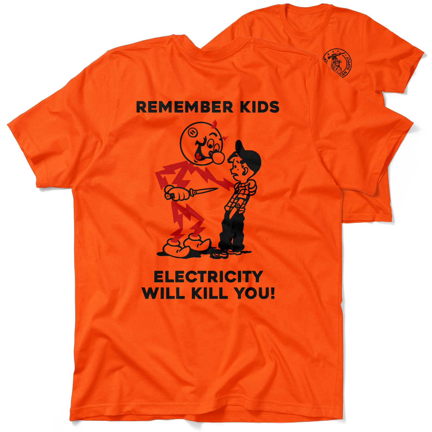 Remember Kids - Safety Orange T-Shirt