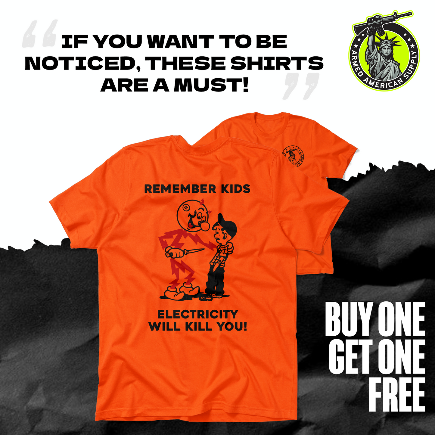 Remember Kids - Safety Orange T-Shirt