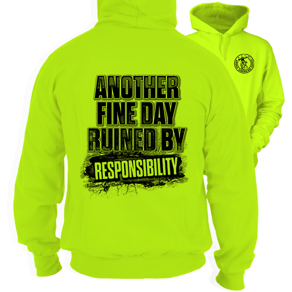 Responsibility - Safety Yellow Hi Vis Hoodie