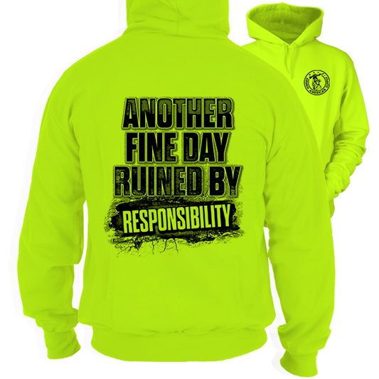 Responsibility - Safety Yellow Hi Vis Hoodie