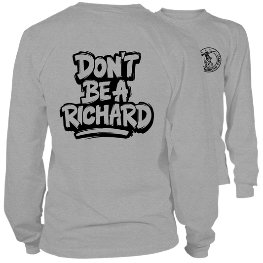 Richard - Long Sleeve Heather Gray T-Shirt