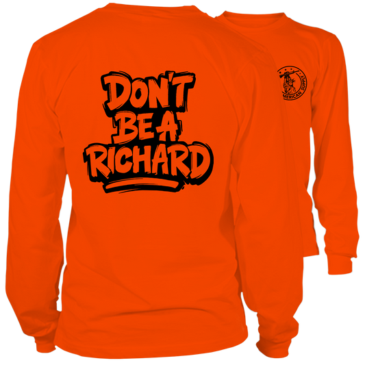 Richard - Long Sleeve Safety Orange Hi-Vis T-Shirt