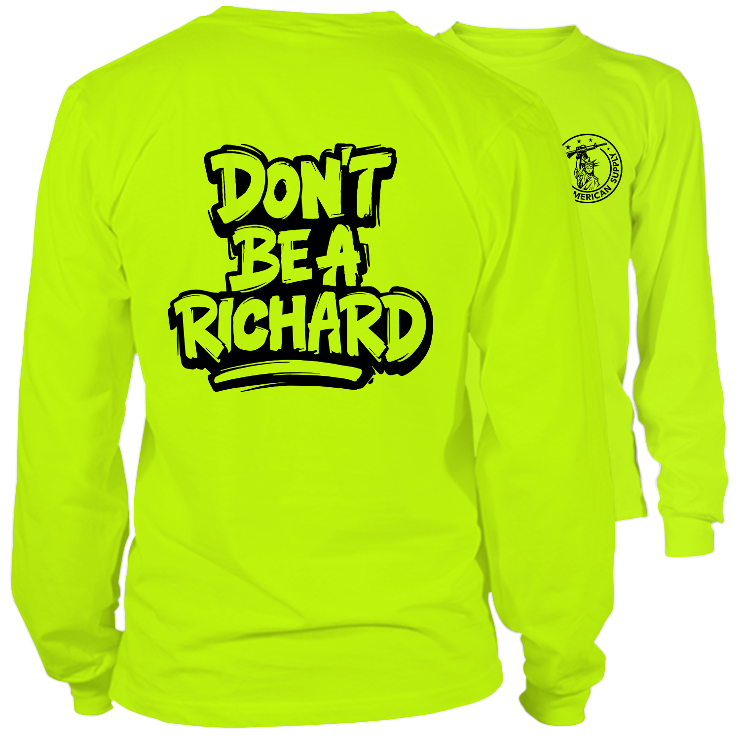 Richard - Long Sleeve Safety Yellow Hi-Vis T-Shirt