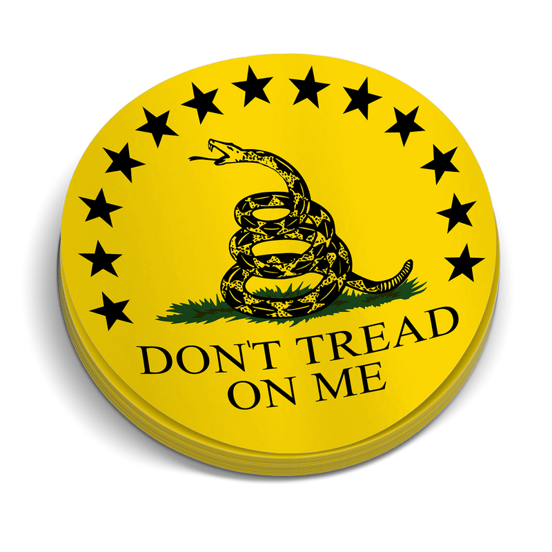 Don't tread On Me Hard Hat Decal