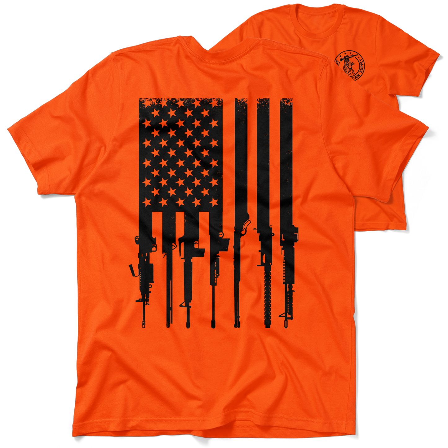 Rifle Flag - Safety Orange T-Shirt