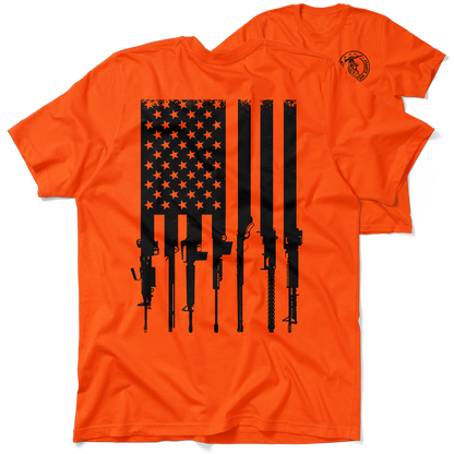 Rifle Flag - Safety Orange T-Shirt