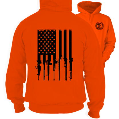 Rifle Flag - Safety Orange Hoodie