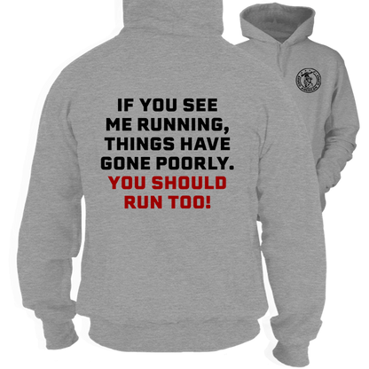 Run-Heather Gray Hoodie