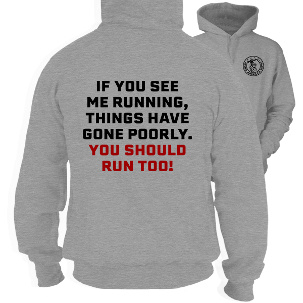 Run-Heather Gray Hoodie