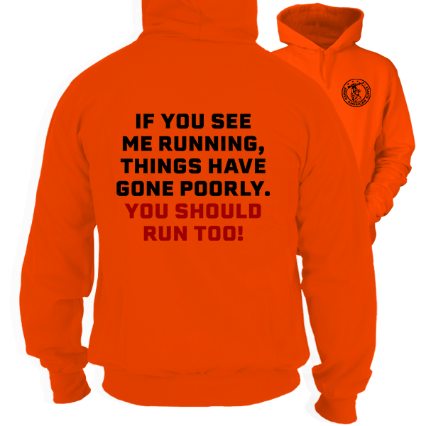 Run- Safety Orange Hoodie