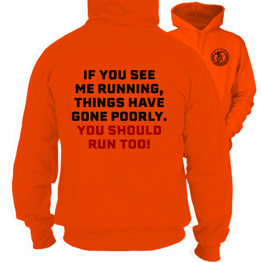 Run- Safety Orange Hoodie