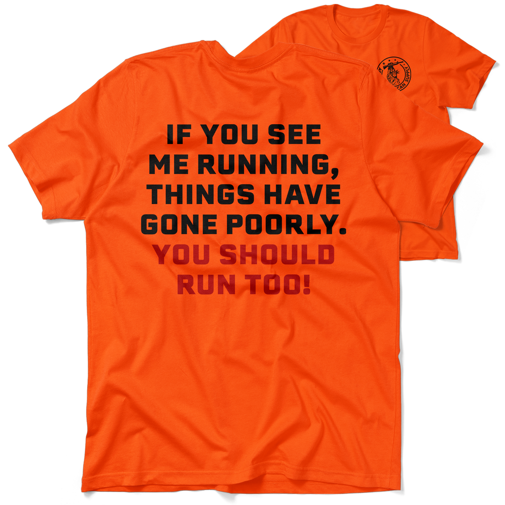 Run - Safety Orange T-Shirt