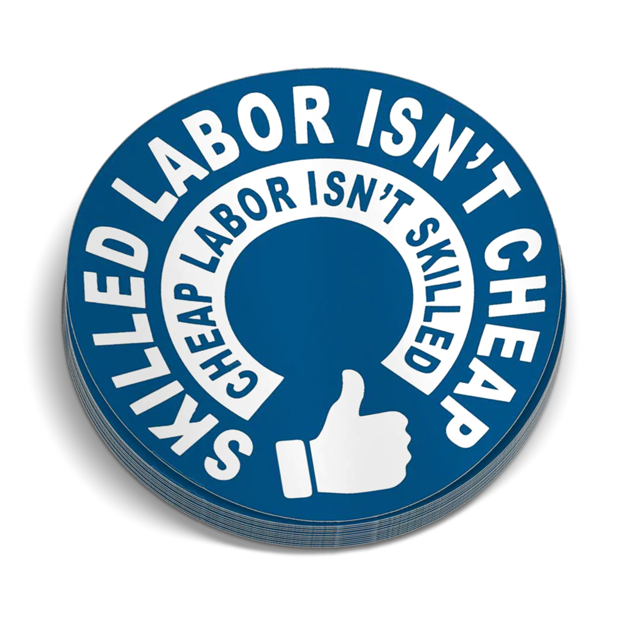 Skilled Labor Hard Hat Decal