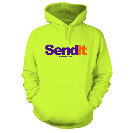 Send It - Safety Yellow Hi-Vis Hoodie