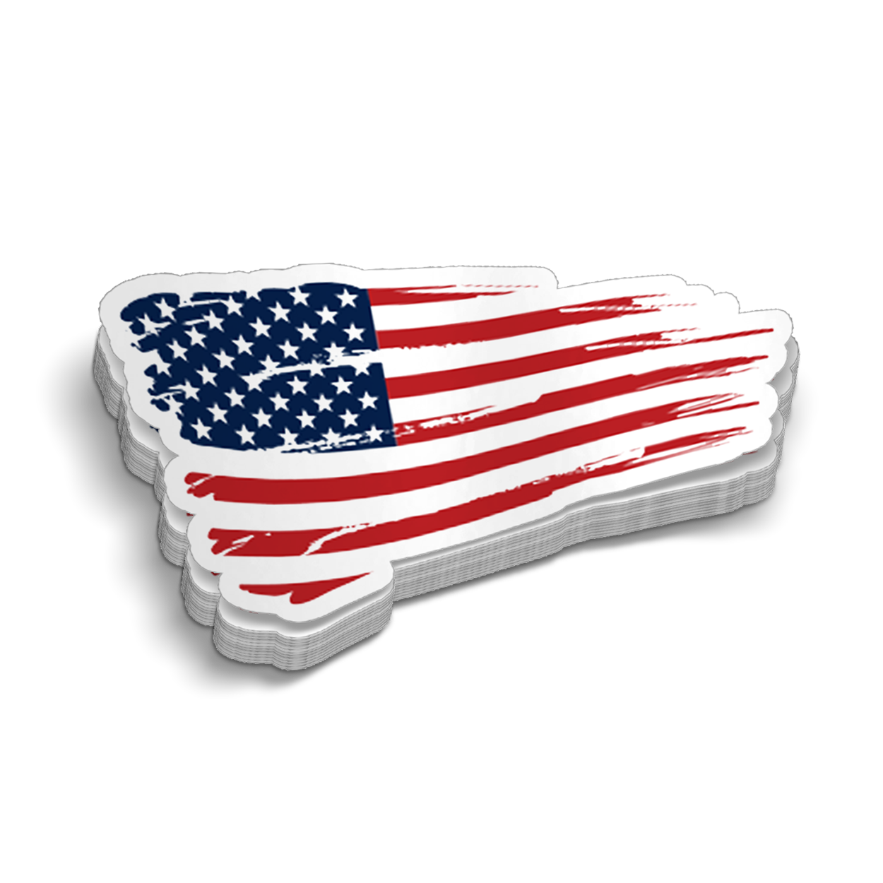 American flag Hard Hat Decal