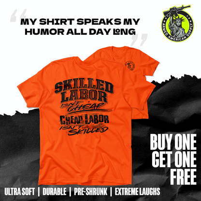 Skilled Labor - Safety Orange T-Shirt