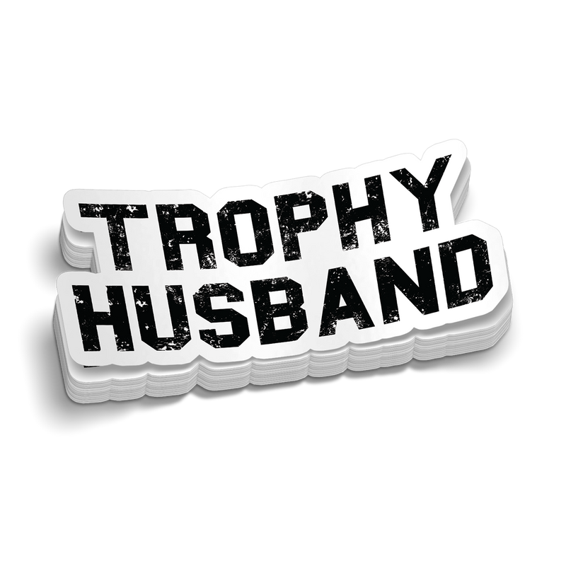 Trophy Husband Hard Hat Decal