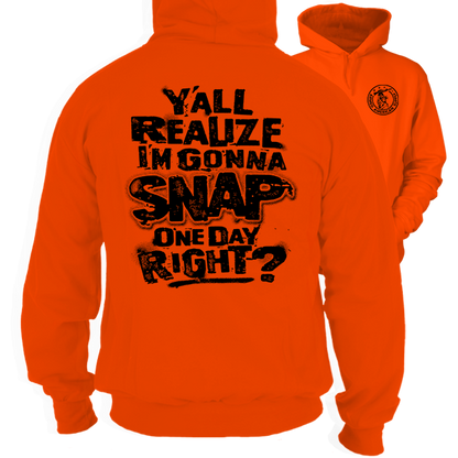 Snap - Safety Orange Hoodie