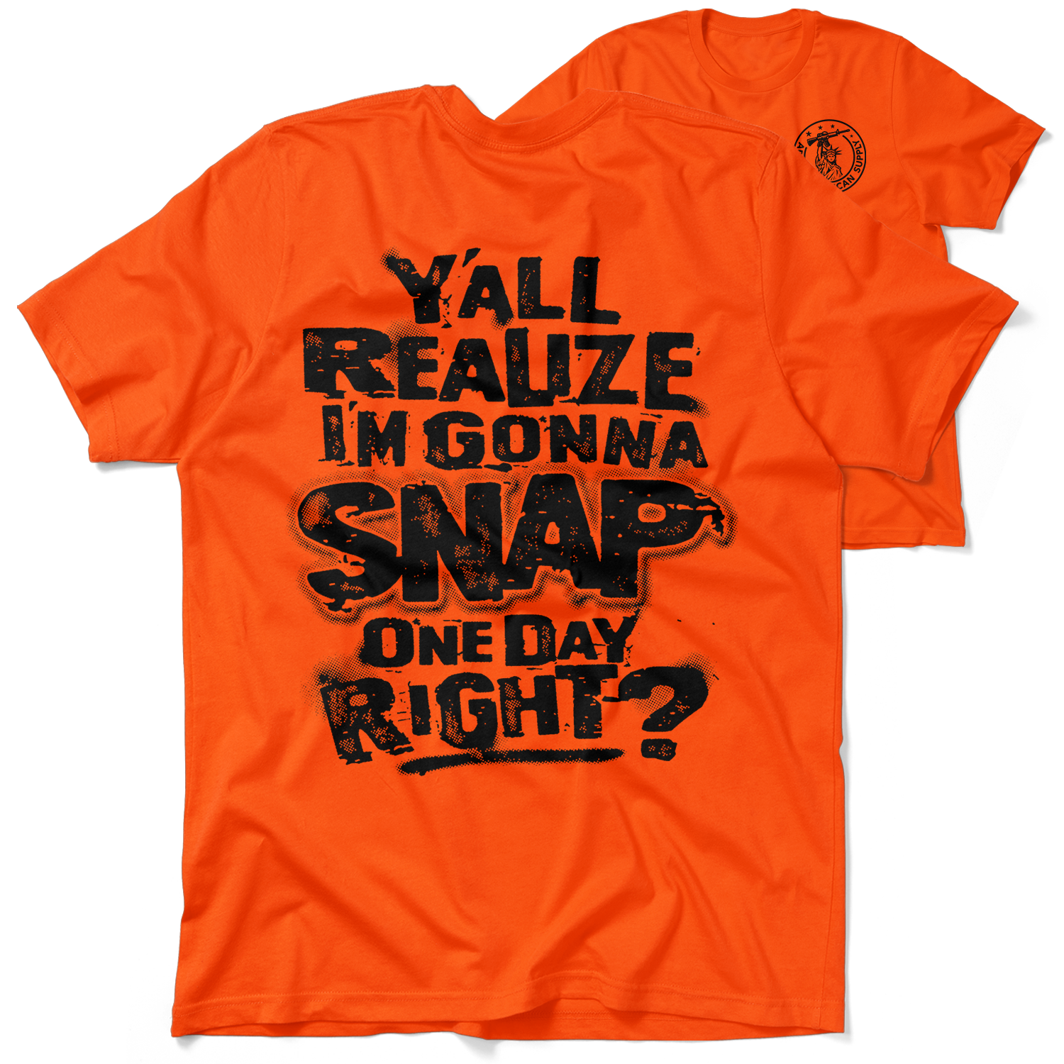 Snap - Safety Orange T-Shirt