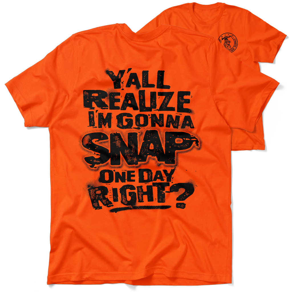 Snap - Safety Orange T-Shirt