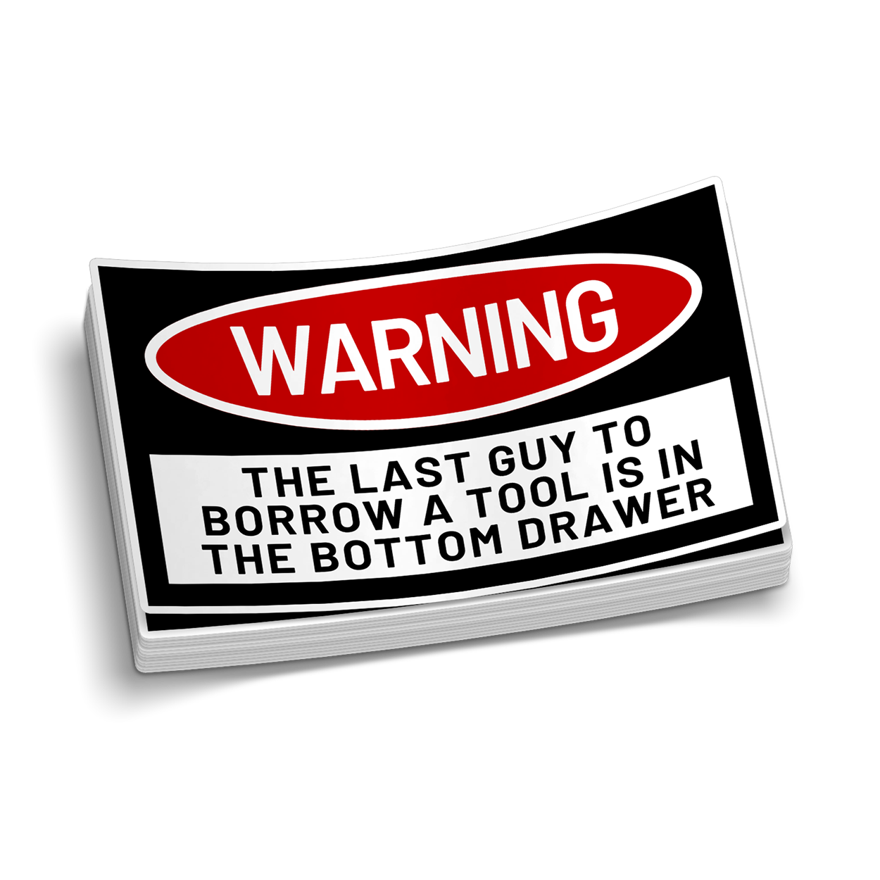 Tool Box Warning Decal